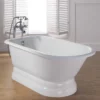 Traditional Cast Iron Pedestal Tub - No Faucet Drillings 1 Traditional Cast Iron Pedestal Tub - No Faucet Drillings -VINTAGE TUB Store 2118 S