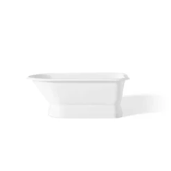 Traditional Cast Iron Pedestal Tub - Rim Faucet Drillings