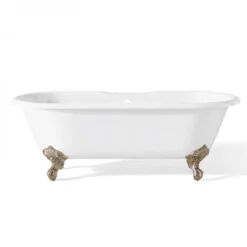 Regal Double Ended Cast Iron Clawfoot Tub - Rim Faucet Drillings 13 Regal Double Ended Cast Iron Clawfoot Tub - Rim Faucet Drillings -VINTAGE TUB Store 2126bn