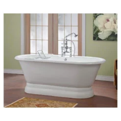 Regal Cast Iron Pedestal Tub - No Faucet Drillings 9 Regal Cast Iron Pedestal Tub - No Faucet Drillings -VINTAGE TUB Store 2165w