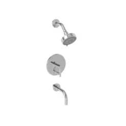 East Linear Pressure Balanced Tub & Shower Trim Set - Lever Handle