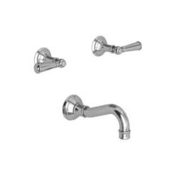 Jacobean Wall Mount Tub Faucet - Lever Handle