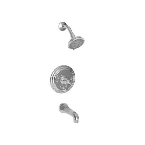 Astor Pressure Balanced Tub & Shower Trim Set - Cross Handle 3 Astor Pressure Balanced Tub & Shower Trim Set - Cross Handle