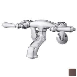 Wall Mount Bathtub Filler With Lever Handles - Adjustable Centers