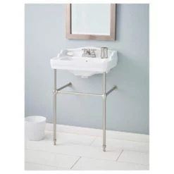 Essex Console Lavatory Sink - 4 Inch Faucet Drillings 9 Essex Console Lavatory Sink - 4 Inch Faucet Drillings -VINTAGE TUB Store 553 wh 4 575 bn 1