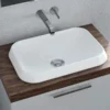 Rossini Rectangle Vessel Bathroom Sink - White -VINTAGE TUB Store B9831