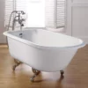 Traditional Cast Iron Clawfoot Tub - No Faucet Drillings -VINTAGE TUB Store C2094 S