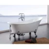 A&E BATH & SHOWER Dorya 69 Inch Acrylic Clawfoot Tub