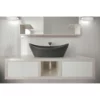 Luna Aquatex Oval Vessel Bathroom Sink -VINTAGE TUB Store LUNA BLCK LAV S