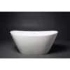 Purescape 61 Inch Aquatex Freestanding Double Ended Tub - White -VINTAGE TUB Store PS748M WHT