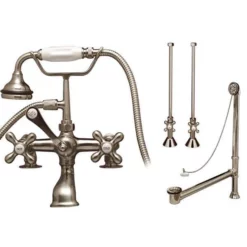 Deck Mount Tub Faucet Set