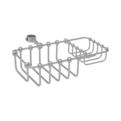 Clawfoot Tub Soap Dish - Shower Enclosure Riser Mounted - Chrome