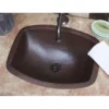 Classic Flat Sided 17 Inch Bath Sink - Antique