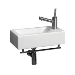 Isabella Collection Wall Mount Bathroom Sink - Single Faucet Drilling