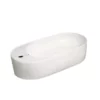 Isabella Collection Oval Above Mount Basin With Integrated Bowl - White -VINTAGE TUB Store WHKN1016A