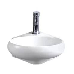 Isabella Oval Wall Mount Basin - White