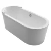 71 Inch Acrylic Double Ended Single Side Freestanding Bathtub - White