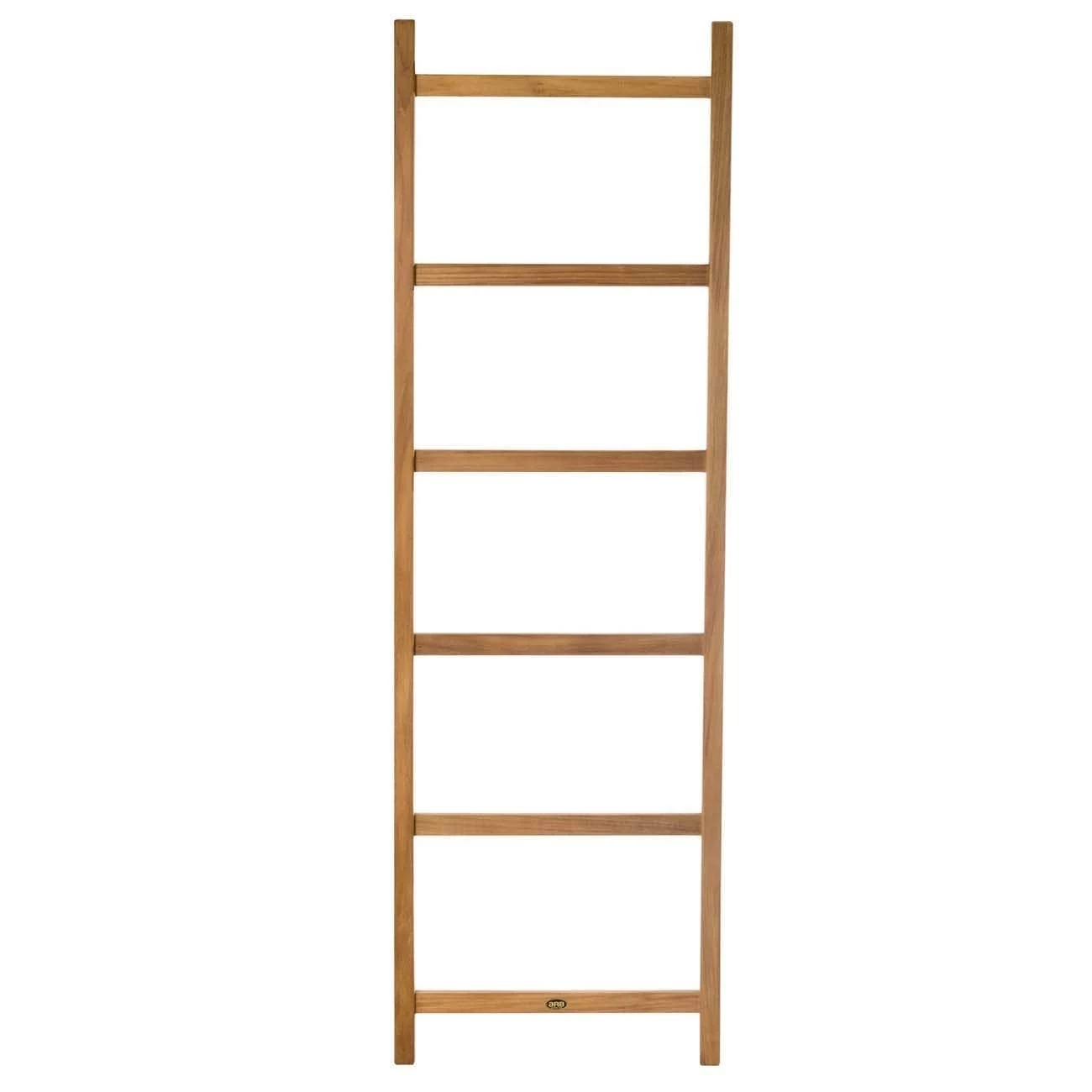 71 Inch Teak Towel Ladder With 6 Bars 6 71 Inch Teak Towel Ladder With 6 Bars - Image 5