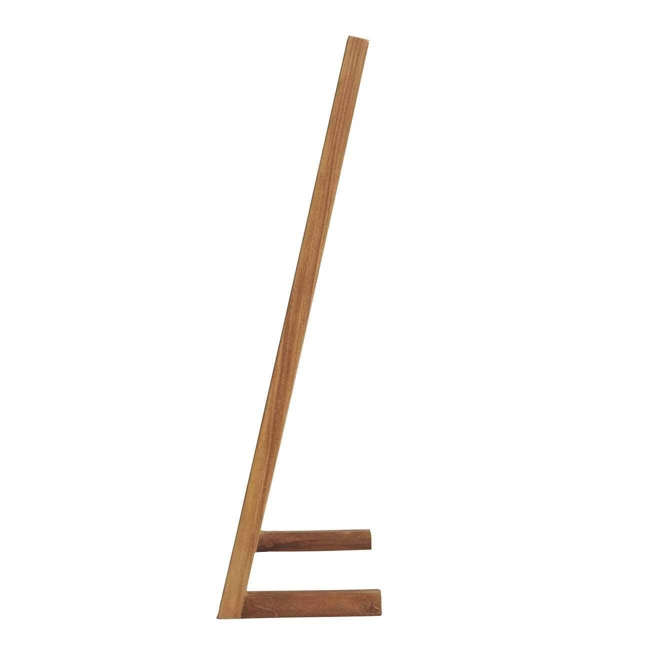 47 Inch Teak Self-Standing Towel Ladder With 4 Bars 6 47 Inch Teak Self-Standing Towel Ladder With 4 Bars - Image 4