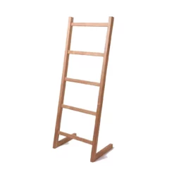 59 Inch Teak Self-Standing Towel Ladder With 5 Bars -VINTAGE TUB Store acc526 01 5s3en25cf4tn496b