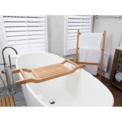 Coach 34.5 Inch Teak Tub Seat/Caddy