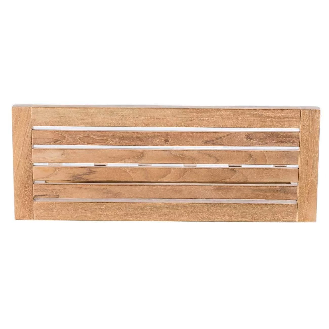 Teak Wall Shelf With 6 Hooks 5 Teak Wall Shelf With 6 Hooks - Image 3