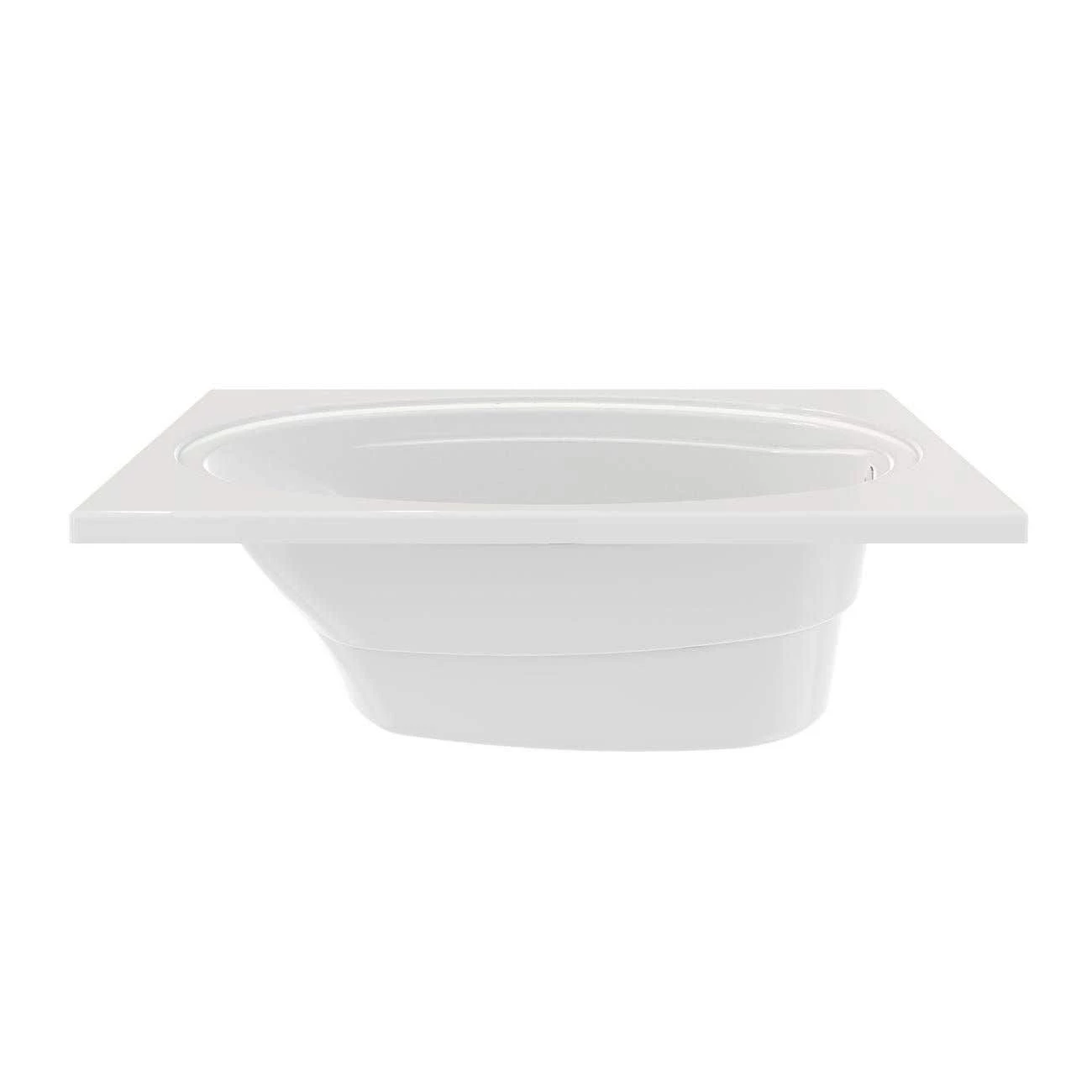 Alydar I 60 Inch Acrylic Drop-in Universal Drain Bathtub - White 4 Alydar I 60 Inch Acrylic Drop-in Universal Drain Bathtub - White - Image 2