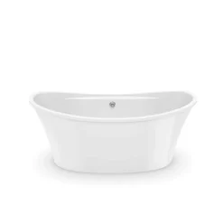 Ariosa 66 Inch Double Slipper Freestanding Bathtub - White -VINTAGE TUB Store ariosa 6636 bathtub white crop zxqgnisoklhsaq9n