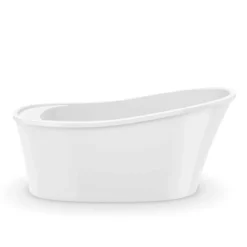 Ariosa 60 Inch Slipper Freestanding Bathtub - White -VINTAGE TUB Store ariosa 6032 bathtub white crop dvdbtdo6vn23myk2