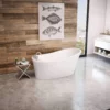 Ariosa 60 Inch Slipper Freestanding Bathtub - White 1 Ariosa 60 Inch Slipper Freestanding Bathtub - White -VINTAGE TUB Store ariosa 6032 bathtub x8kjxczxac9c050x