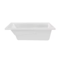 Ascot I 60 Inch Acrylic Drop-in Universal Drain Bathtub - White -VINTAGE TUB Store ascot i tub shot02 ofobmks3cxknmgxe