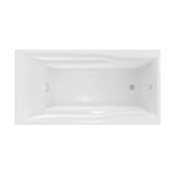 Ascot II 66 Inch Acrylic Drop-in Universal Drain Bathtub - White -VINTAGE TUB Store ascot ii tub shot03 s8fwppetofp1gznc