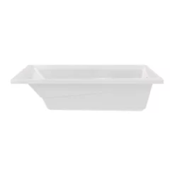 Ascot III 72 Inch Acrylic Drop-in Universal Drain Bathtub - White -VINTAGE TUB Store ascot iii tub shot01 6r3wwnilc0s5dzjz