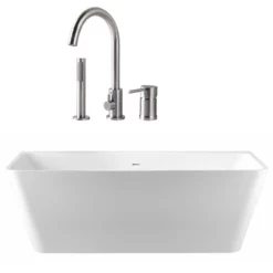 Axton Acrylic Double Ended Freestanding Bathtub Package