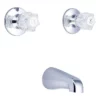 170 Series Low Spout Wall Mount Bathtub Faucet - Chrome -VINTAGE TUB Store b171