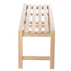 Curved 47 Inch Teak Shower Bench -VINTAGE TUB Store ben341 02 qshn2nky0mby9pqs