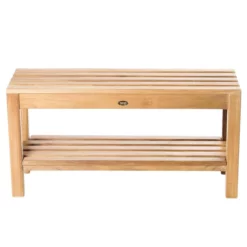 Coach 30 Inch Teak Shower Bench With Shelf -VINTAGE TUB Store ben536 03 dfjbqj1qxymxev22