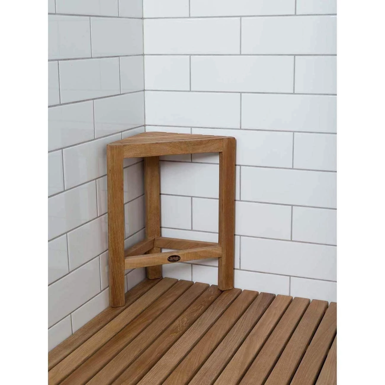 Fiji 15 Inch Teak Corner Footrest 4 Fiji 15 Inch Teak Corner Footrest - Image 2