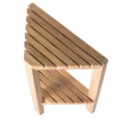 Fiji 15 Inch Teak Corner Footrest With Shelf -VINTAGE TUB Store ben557 07 fe1hxyesdpq4nk6t