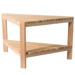 Fiji 31 Inch Teak Shower With Shelf -VINTAGE TUB Store ben558 04 ji7ibrkhvitbdjck