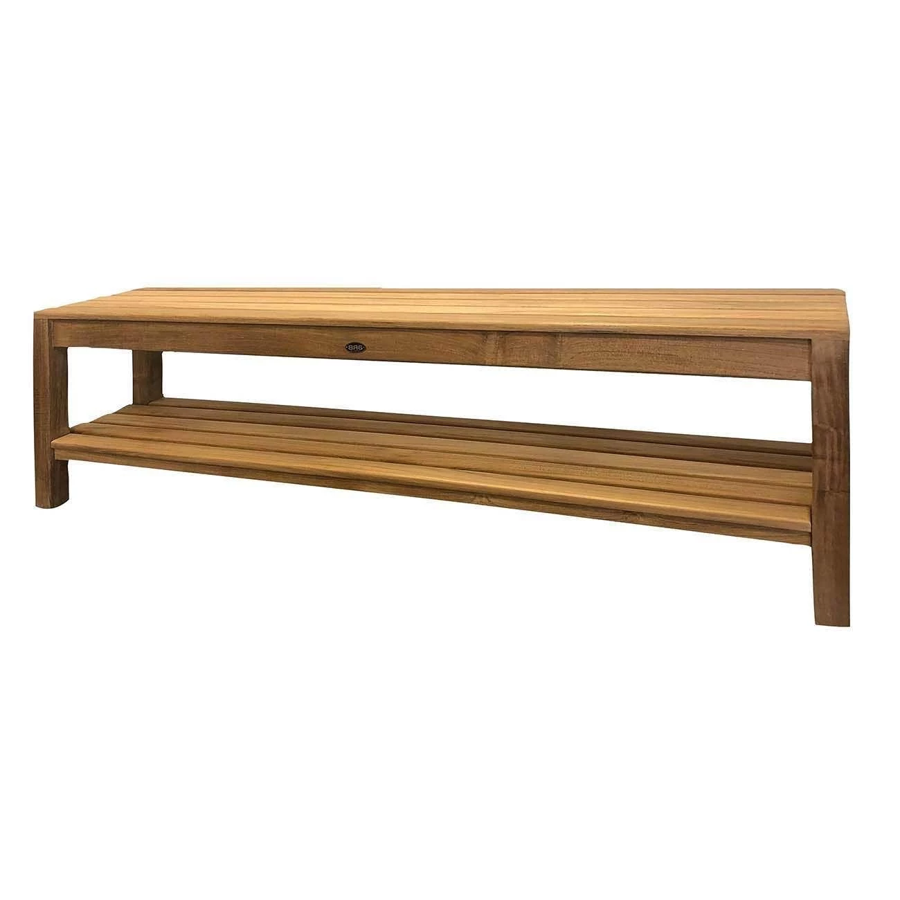 Coach 47 Inch Teak Shower Bench With Shelf 3 Coach 47 Inch Teak Shower Bench With Shelf