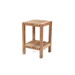 Fiji 12 Inch Teak Shower Bench With Shelf