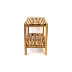 Fiji 24 Inch Teak Shower Bench With Shelf -VINTAGE TUB Store ben603 03 fw8fkvtnjvvxz3nk