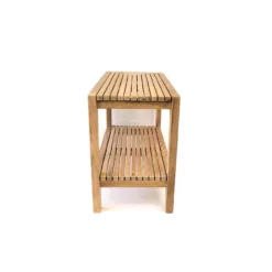 Fiji 30 Inch Teak Shower Bench With Shelf -VINTAGE TUB Store ben604 03 zbmob19e4gti5t2m