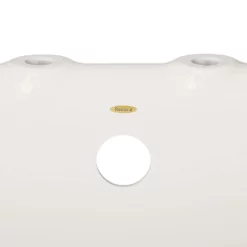 Empress Acrylic Double Slipper Pedestal Tub - Rim Faucet Drillings -VINTAGE TUB Store biscuitoverflow 23