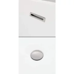 Tiffany Acrylic Double Ended Freestanding Bathtub - No Faucet Drillings -VINTAGE TUB Store c drain 6