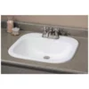 Ibiza Drop In Basin Bathroom Sink - White -VINTAGE TUB Store c1108w