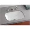 Ibiza Undermount Basin Sink - No Faucet Drillings - White -VINTAGE TUB Store c1116wh