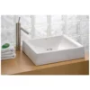 Pacific Small Overcounter Bathroom Sink - White -VINTAGE TUB Store c1600w