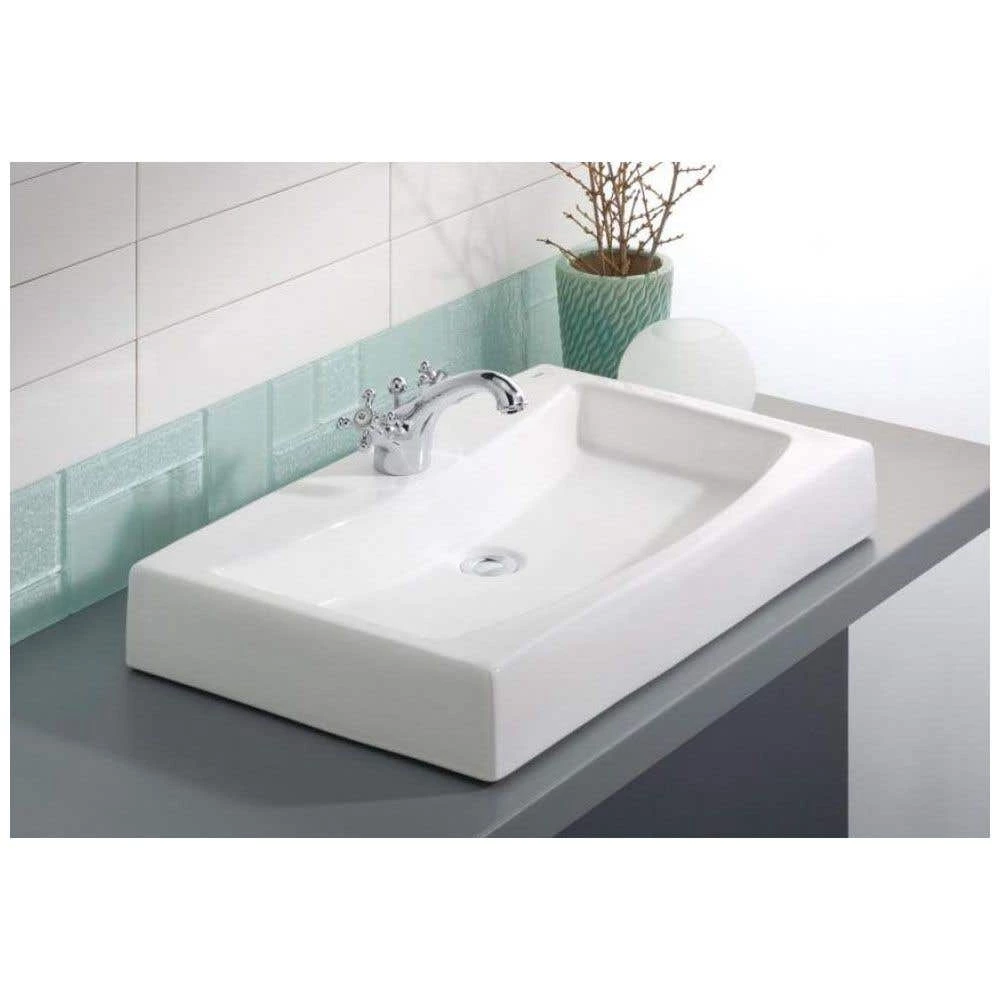 Mediterranean Overcounter Bathroom Sink - Single Hole Faucet Drilling 3 Mediterranean Overcounter Bathroom Sink - Single Hole Faucet Drilling